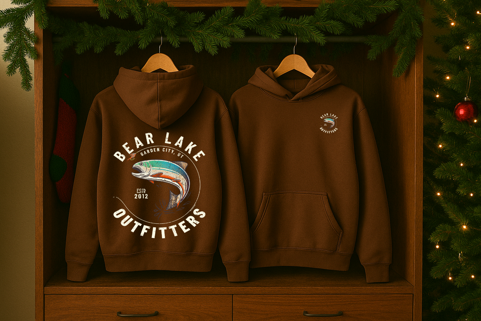 Bear Lake Outfitter Brown Hoodie