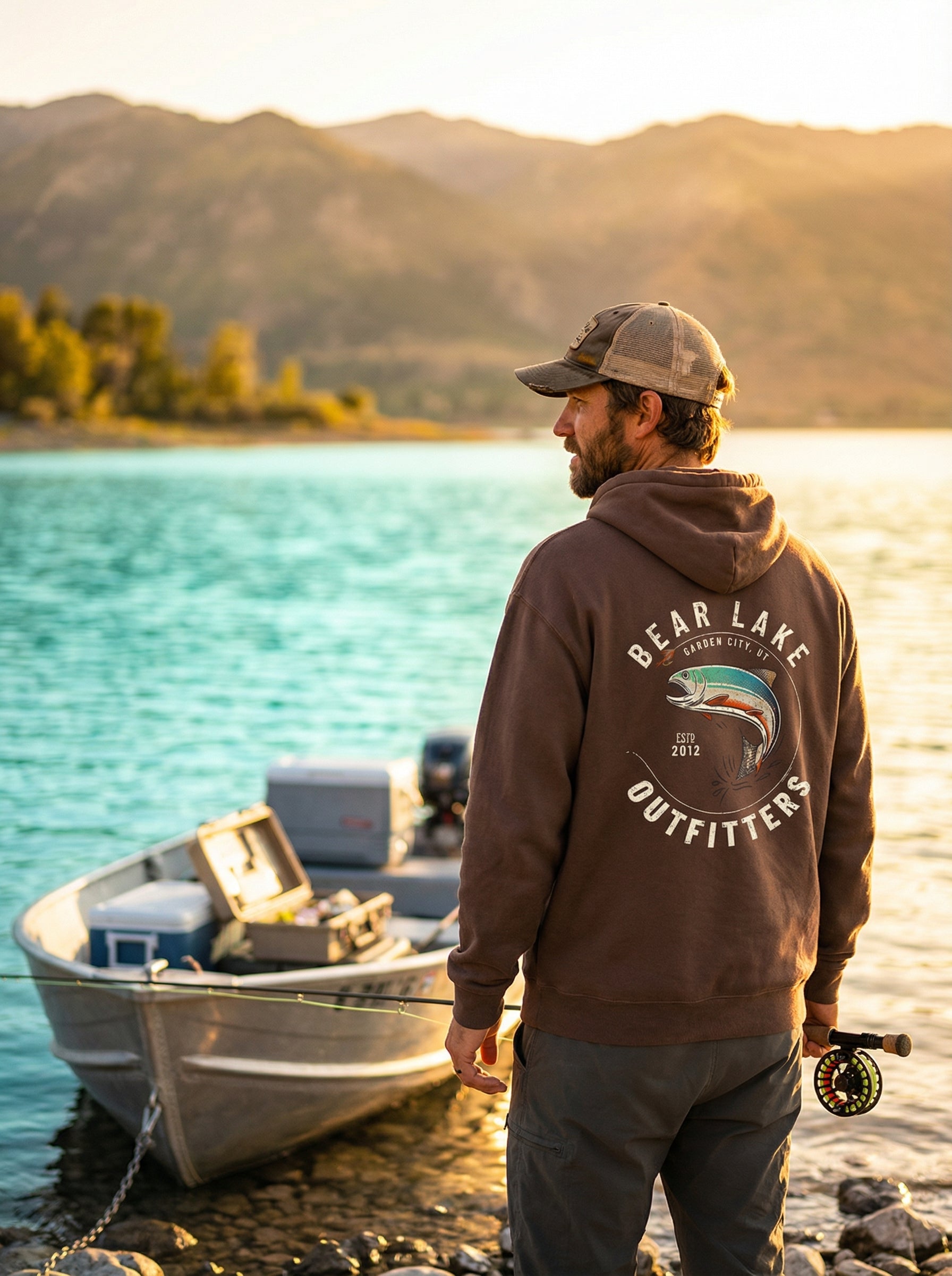 Bear Lake Outfitter Brown Hoodie