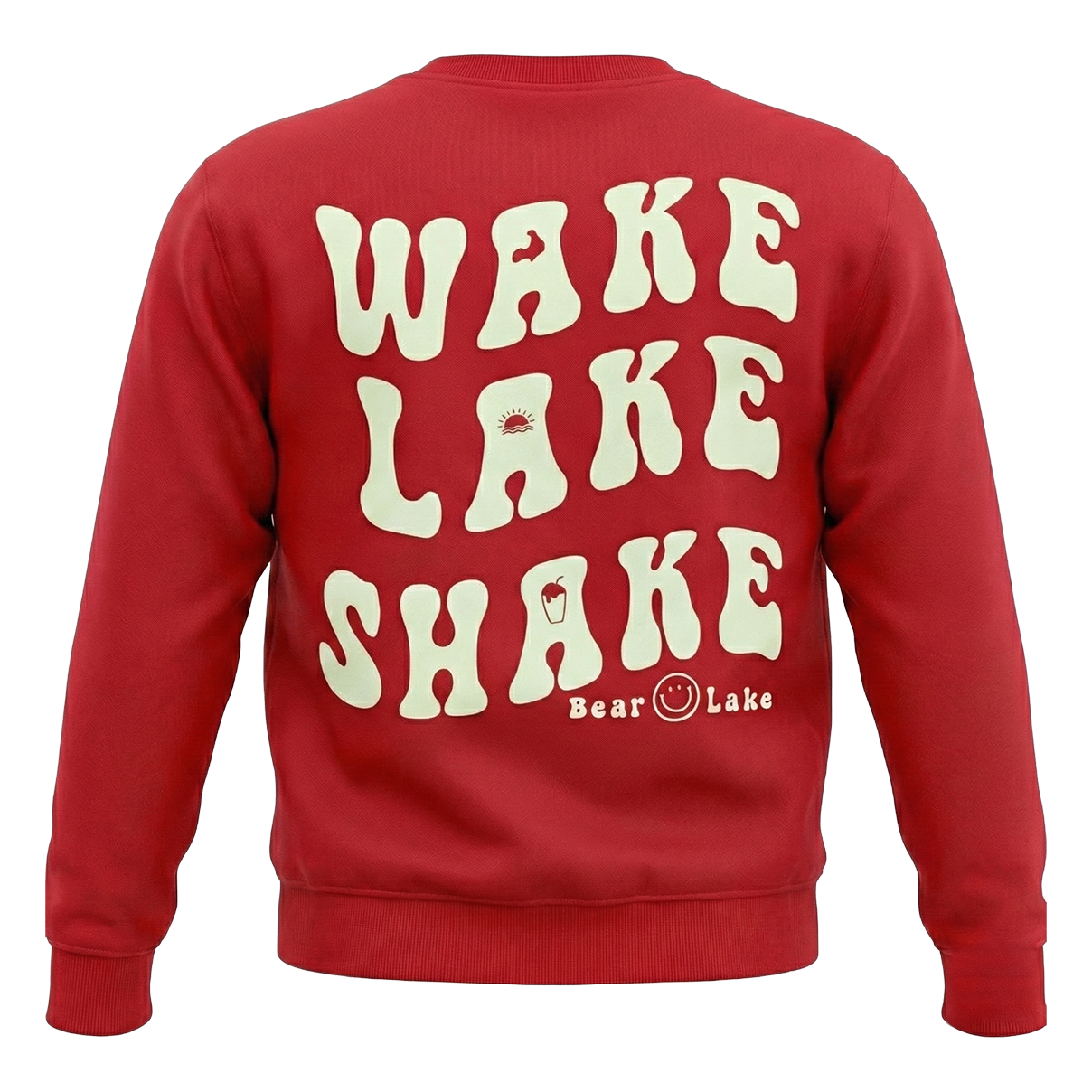 Wake Lake Shake Crewneck with Glow-in-the-dark Design